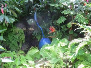 a piece of Chihuly glass sits nestled away waiting to be discovered 